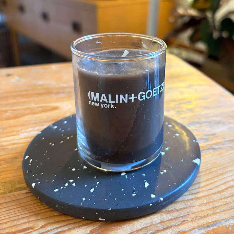 Black Terrazzo Coasters with Cork – Handcrafted Modern Home Decor