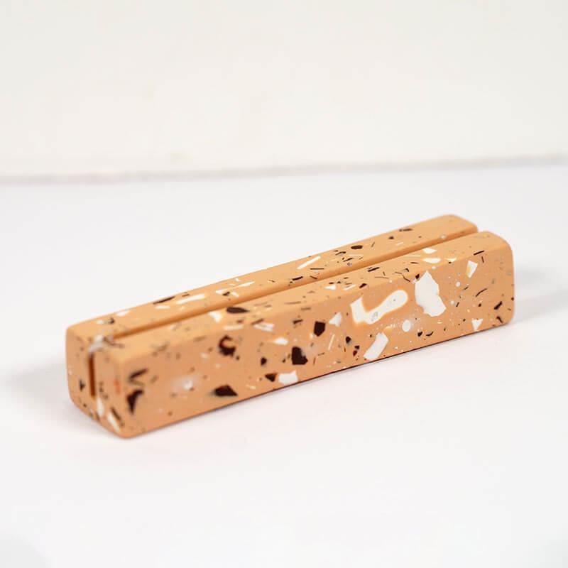 Cork brake pads on a white background