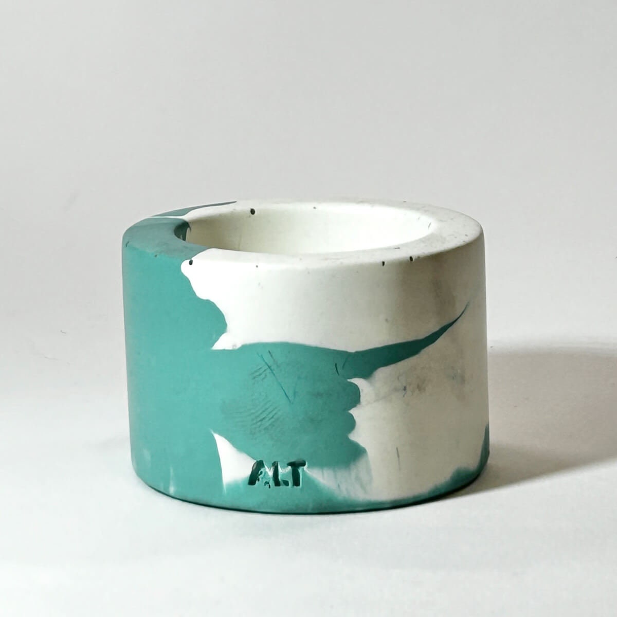 Marble Jesmonite Concrete Tea Light Candle Holder – Sustainable Home Décor