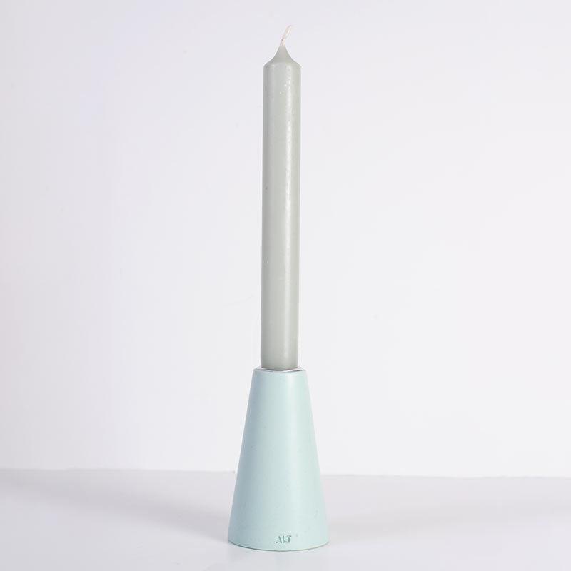 Super Seconds Sale: Mint Green Taper Candle Holder – Medium