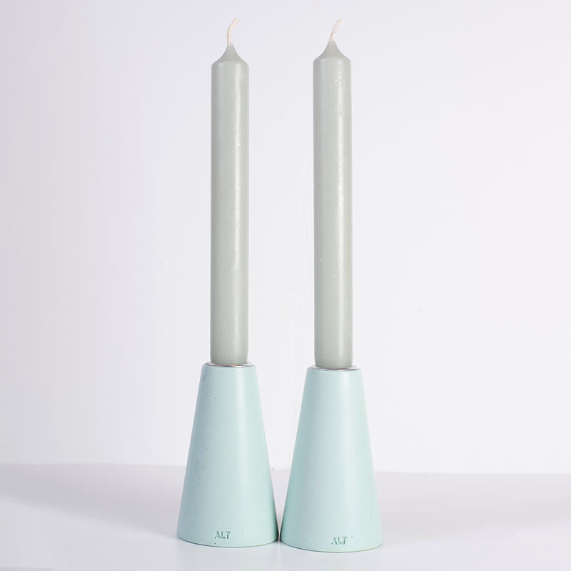 Super Seconds Sale: Mint Green Taper Candle Holder – Medium