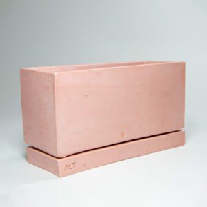 Rectangular indoor plant pot Dark Pink